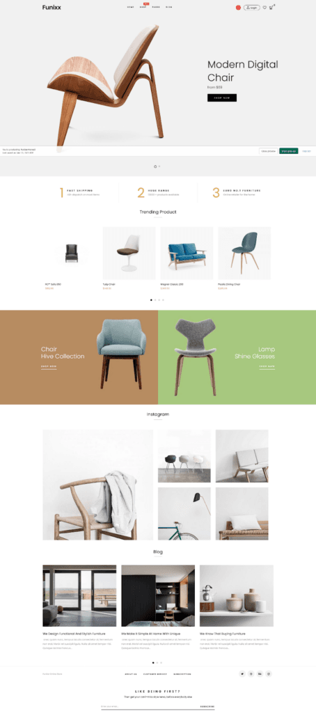 Szablon sklepu internetowego Funixx – nowoczesność i funkcjonalność