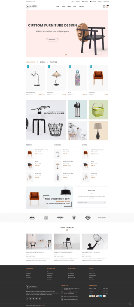 Szablon sklepu internetowego Goetze – elegancja i luksusowy styl