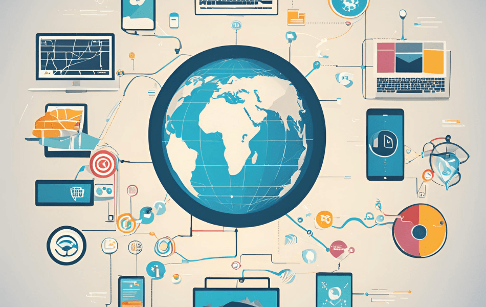 Strategia omnichannel łącząca różne kanały sprzedaży, aby poprawić doświadczenia klientów w e-commerce i tradycyjnych sklepach.