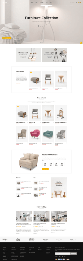 Szablon sklepu internetowego Robin - dynamiczny i nowoczesny wygląd