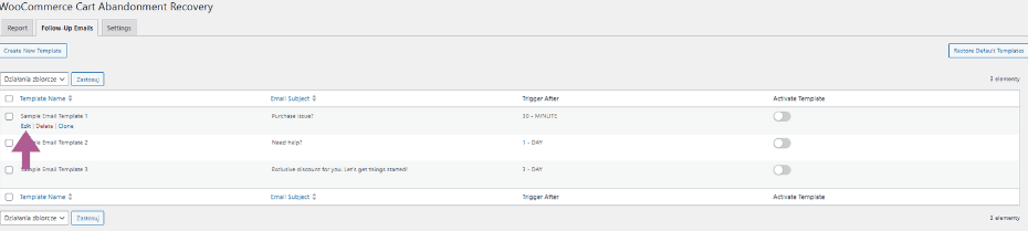 pokazania jak edytować email w Cart Abandonment w WooCommerce. krok po kroku 
